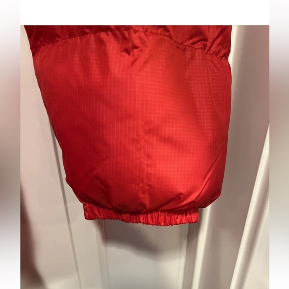 Columbia Puffect Parka Hooded Jacket Mens Medium Red Puffer Insulated New Tags - Picture 6 of 16